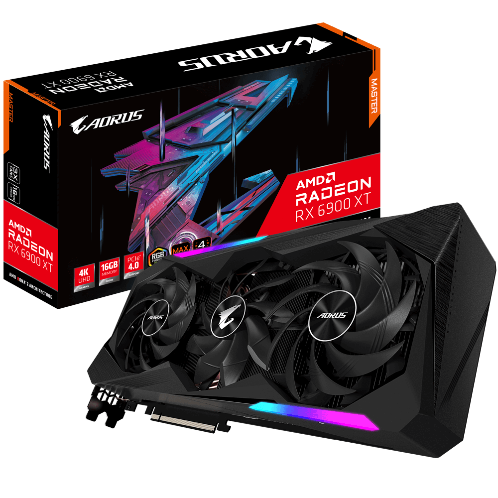 TARJETA DE VIDEO AORUS RADEON RX 6900 XT MASTER 16GB GDDR6 PCI-E 4.0 256BIT