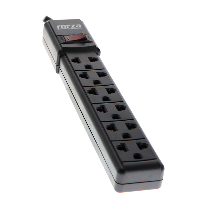 REGLETA FORZA POWER STRIP PS-001B 6 SALIDA 120V-240V 2200W