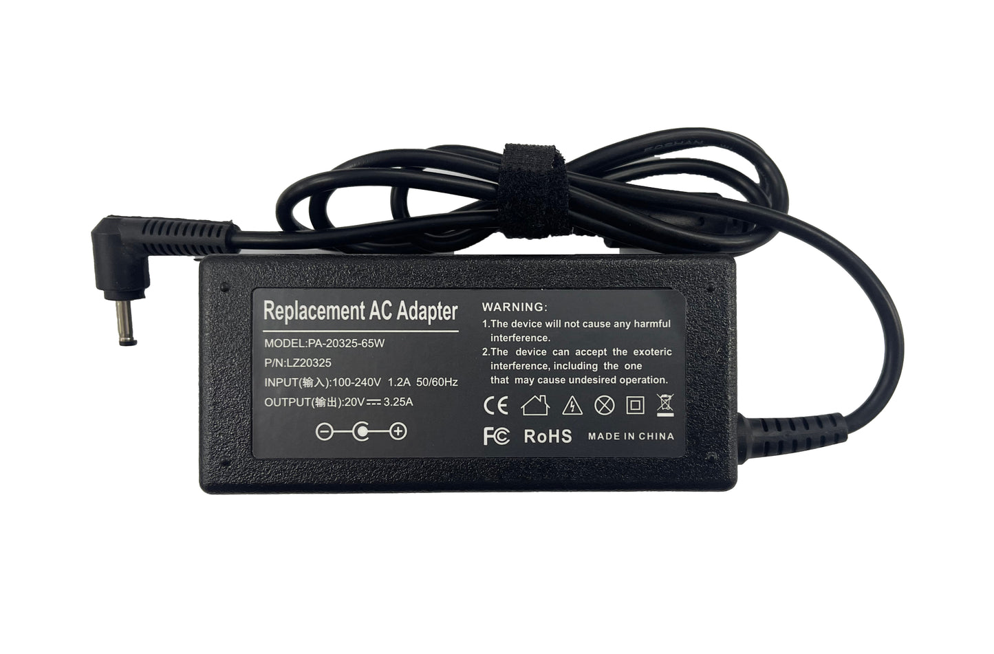 CARGADOR GENERICA LENOVO 65W 20V 3.25A 4.0*1.7