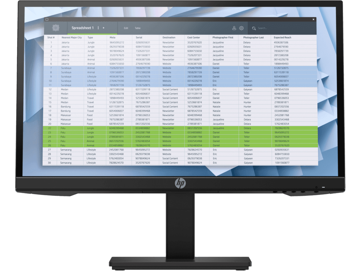 MONITOR LED HP P22H G4 21.5" IPS FHD 1080P 75HZ VGA/HDMI