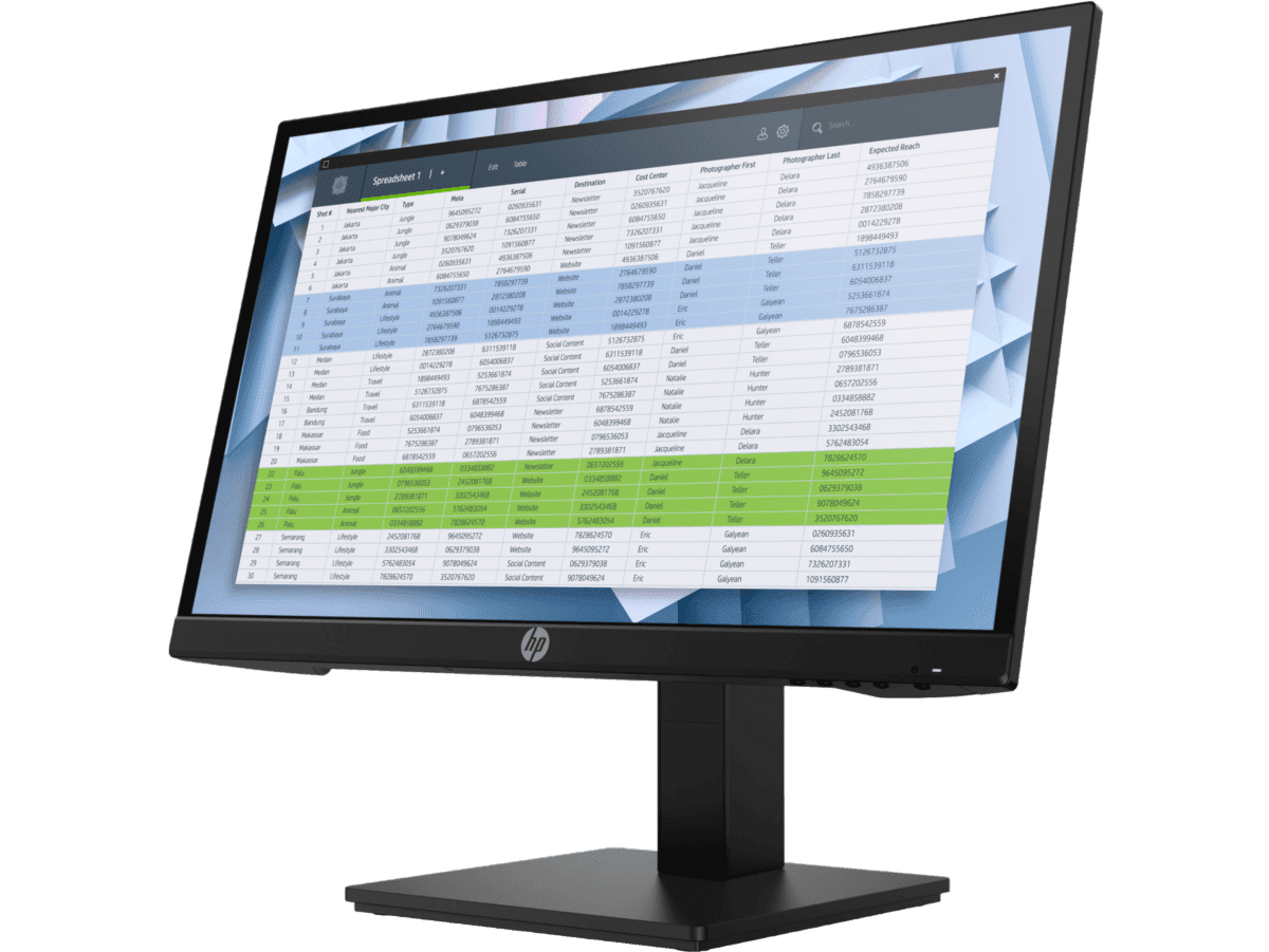 MONITOR LED HP P22H G4 21.5" IPS FHD 1080P 75HZ VGA/HDMI