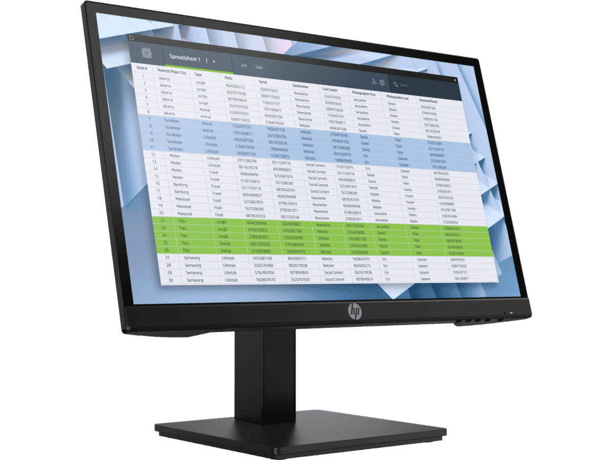 MONITOR LED HP P22H G4 21.5" IPS FHD 1080P 75HZ VGA/HDMI