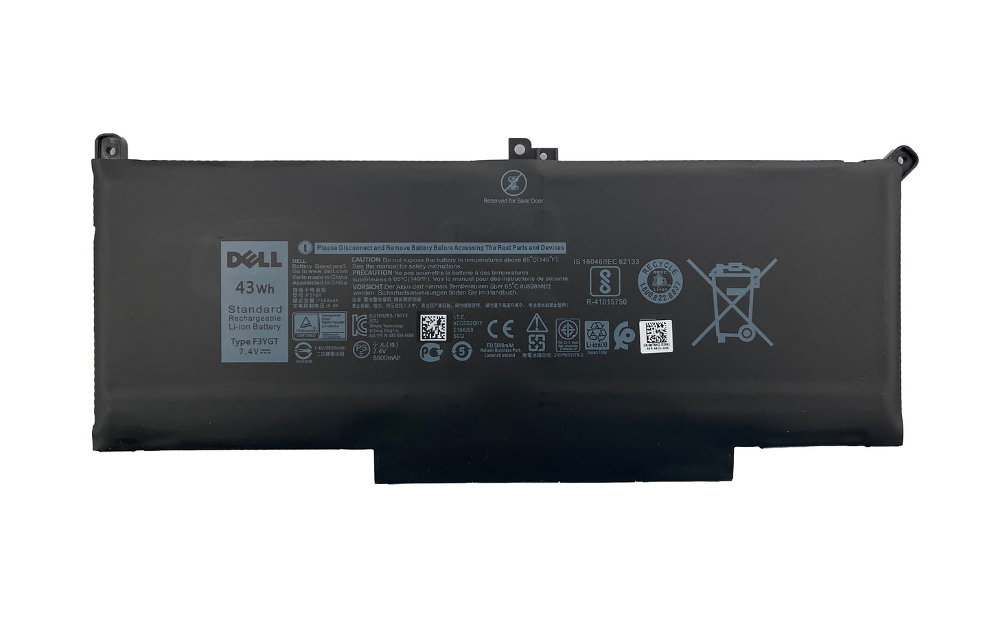 BATERIA ORIGINAL PARA LAPTOP DELL F3YGT 7.4V 43WH