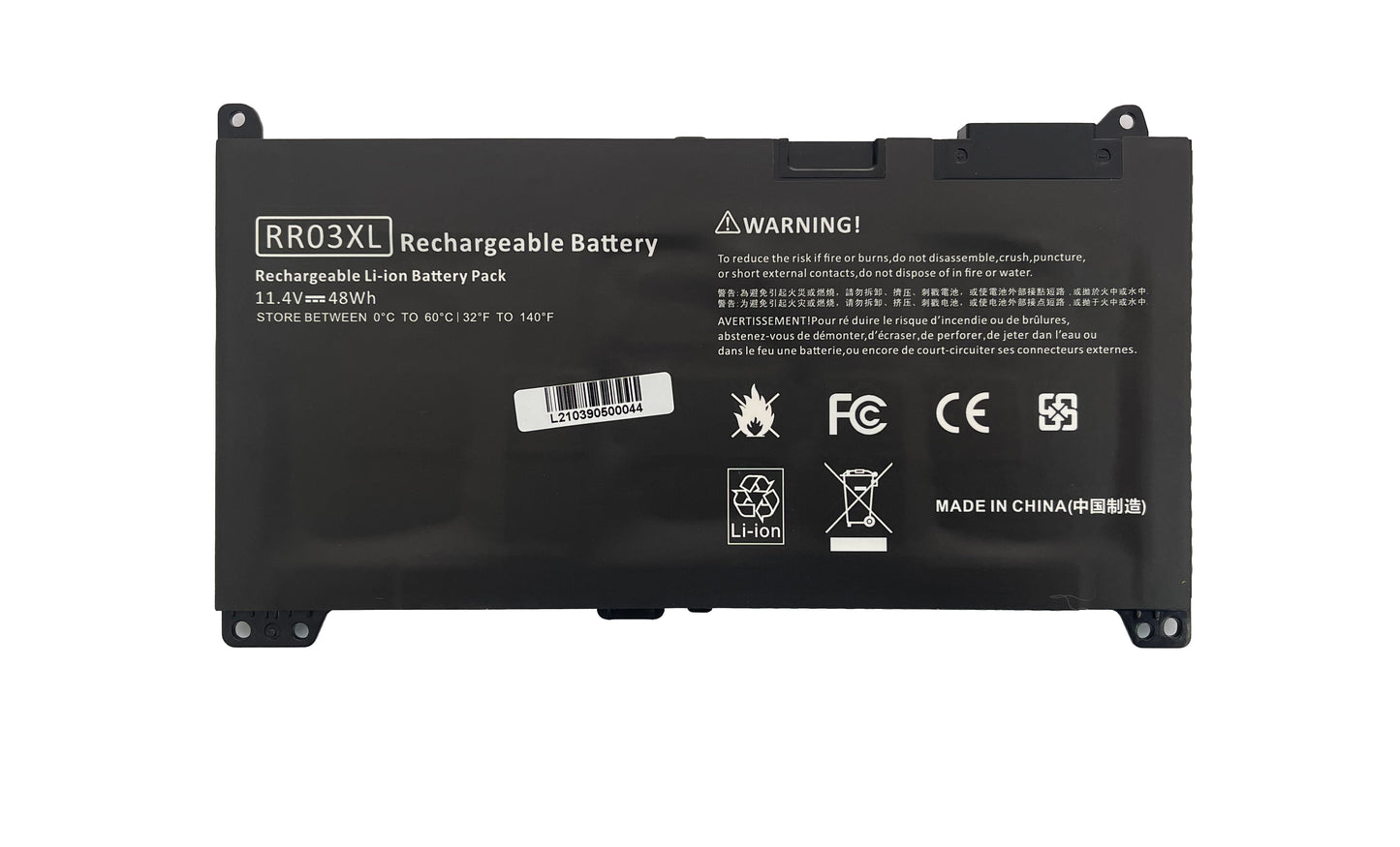 BATERIA GENERICA PARA LAPTOP HP RR03XL 11.4V 48WH