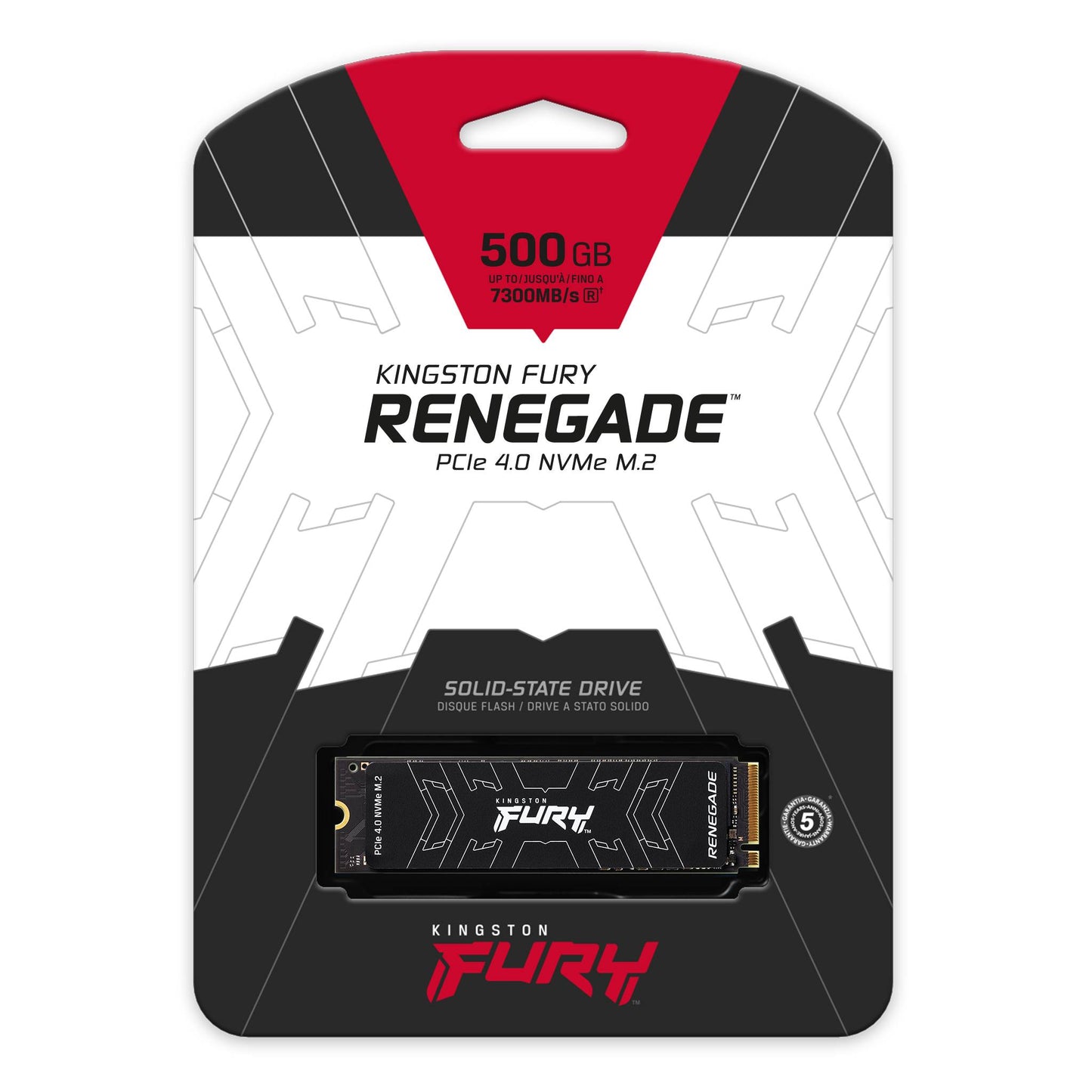 DISCO ESTADO SOLIDO KINGSTON FURY RENEGADE 500GB PCIe 4.0 NVMe M.2