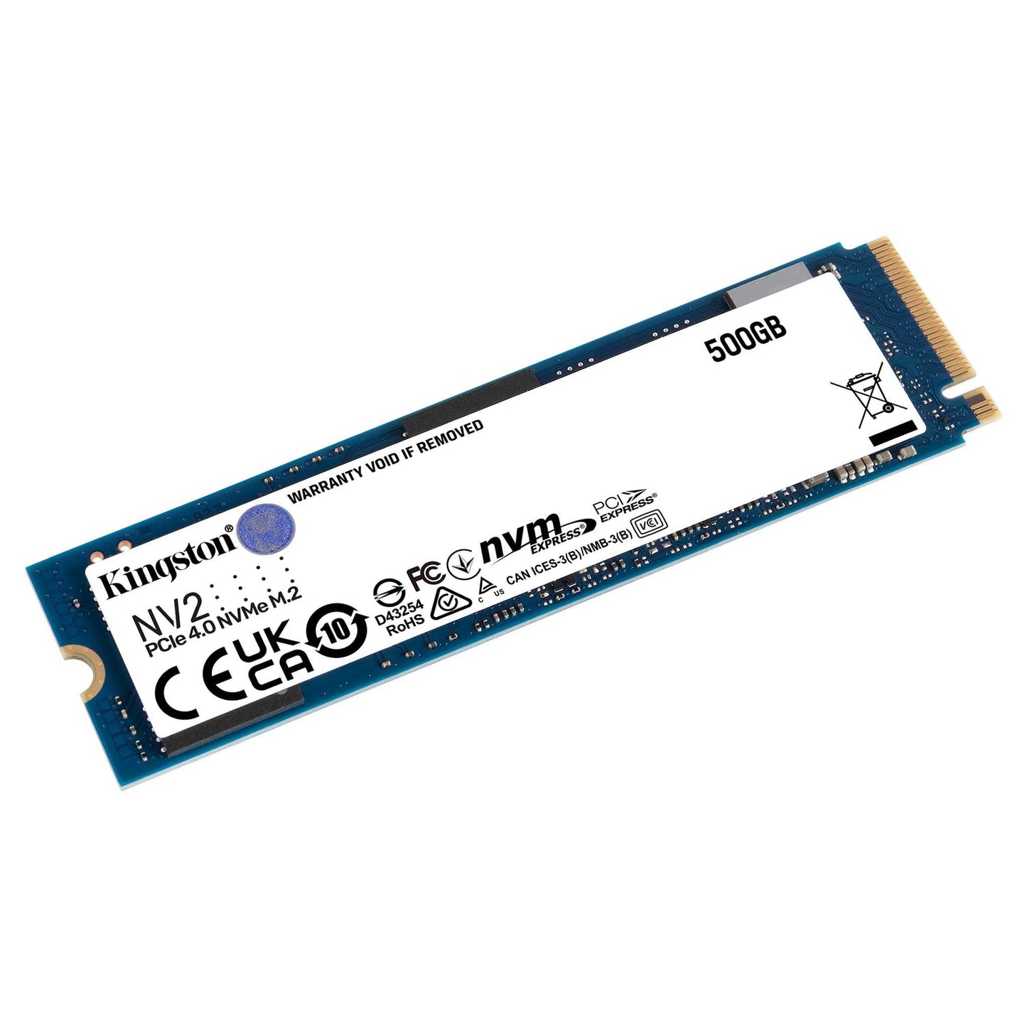 DISCO ESTADO SOLIDO KINGSTON 500GB NV2 PCIe 4.0 NVMe M.2