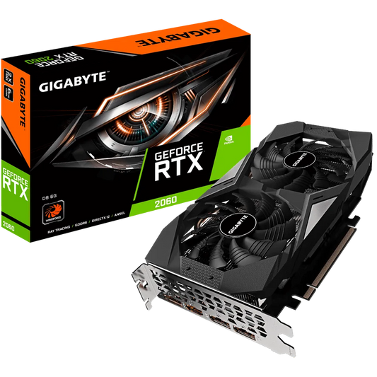 TARJETA DE VIDEO GIGABYTE GEFORCE RTX 2060 6GB GDDR6 PCI-E 3.0 192BIT