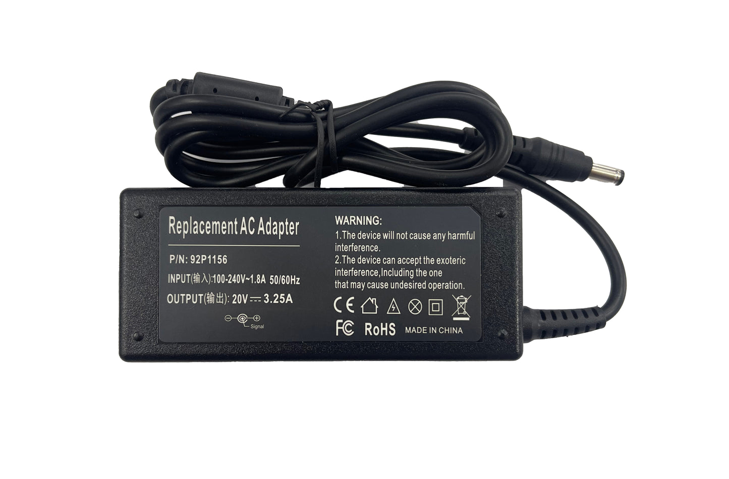 CARGADOR GENERICA LENOVO 65W 20V 3.25A 5.5*2.5