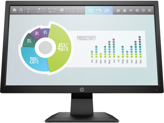MONITOR LED HP P204V 19.5" TN HD+ 720P 60HZ VGA/HDMI