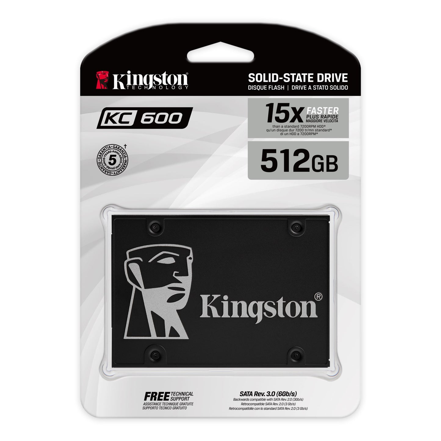 DISCO ESTADO SOLIDO KINGSTON 512GB KC600 2.5" SATA